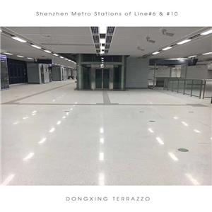 Precast Terrazzo flooring tiles for Shenzhen Metro stations projects