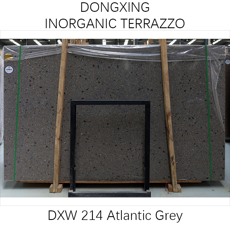 Atlantic Grey color Precast Terrazzo slabs & tiles
