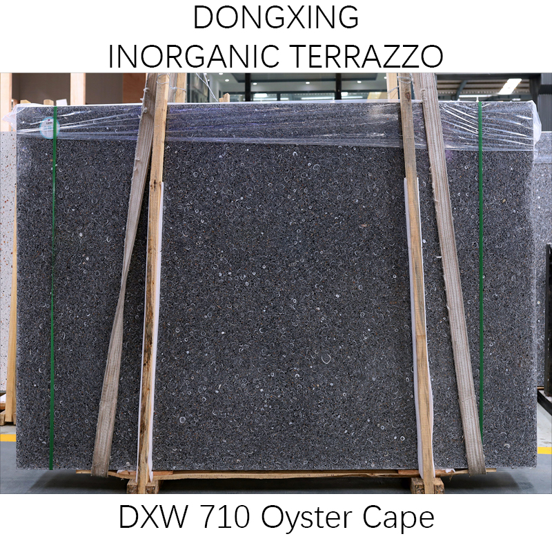 Cape Grey artificial stone precast terrazzo slabs and tiles
